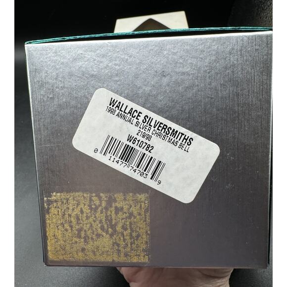 WALLACE SILVERSMITH 1998 ANNUAL CHRISTMAS SLEIGH BELL ORNAMENT -30D - Picture 12 of 12